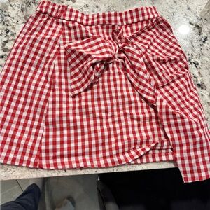 Red Gingham Skirt